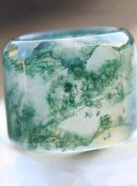 水草玛瑙扳指男款戒指指环