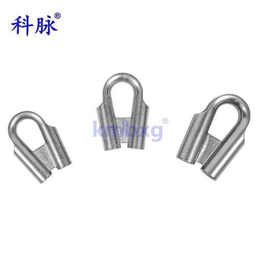 极速304不锈钢套环管式鸡心环钢丝绳保护圈弹力绳子铝尼龙线三角