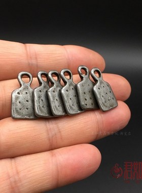 藏天铁卡子带咒点挂件 藏饰民族风迷你托甲挂饰挂侧配饰配件