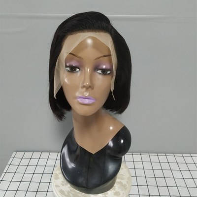 Peruvian 13x4lace front wig bobo side part natural humanhair