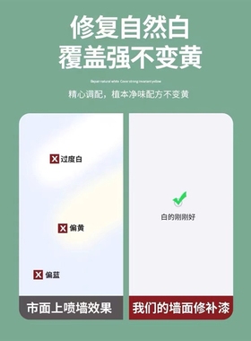 千逸优品【升级款补白墙】墙面喷漆罐墙面发霉发黄划痕白色翻新补
