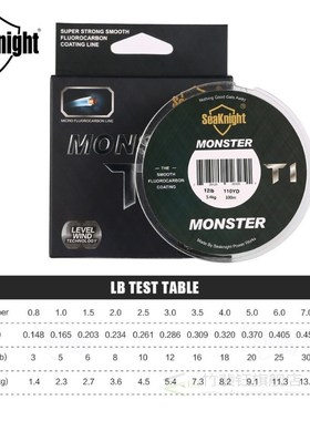 2019 New Arrival MONSTER T1 100M Fluorocarbon Fishing Line 1