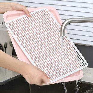 暖壶垫托盘防泄漏暖瓶底座防水暖壶垫家用精致大长方形加厚沥水盘