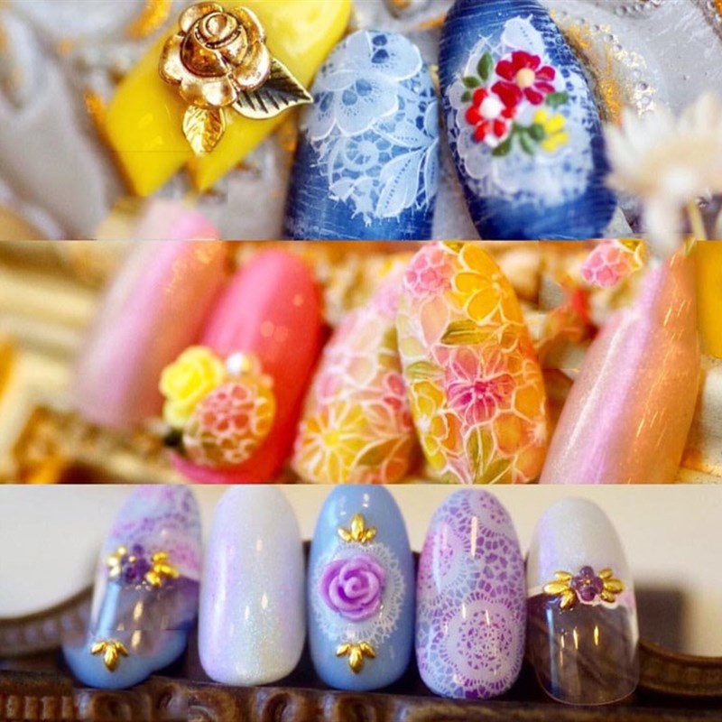 1 PC Ultra thin Nail Sticker Decal Self Adhesive Nail Tip L