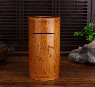 网红竹筒存钱罐家用客厅招财创意复古可存可取硬币竹子储蓄罐摆件