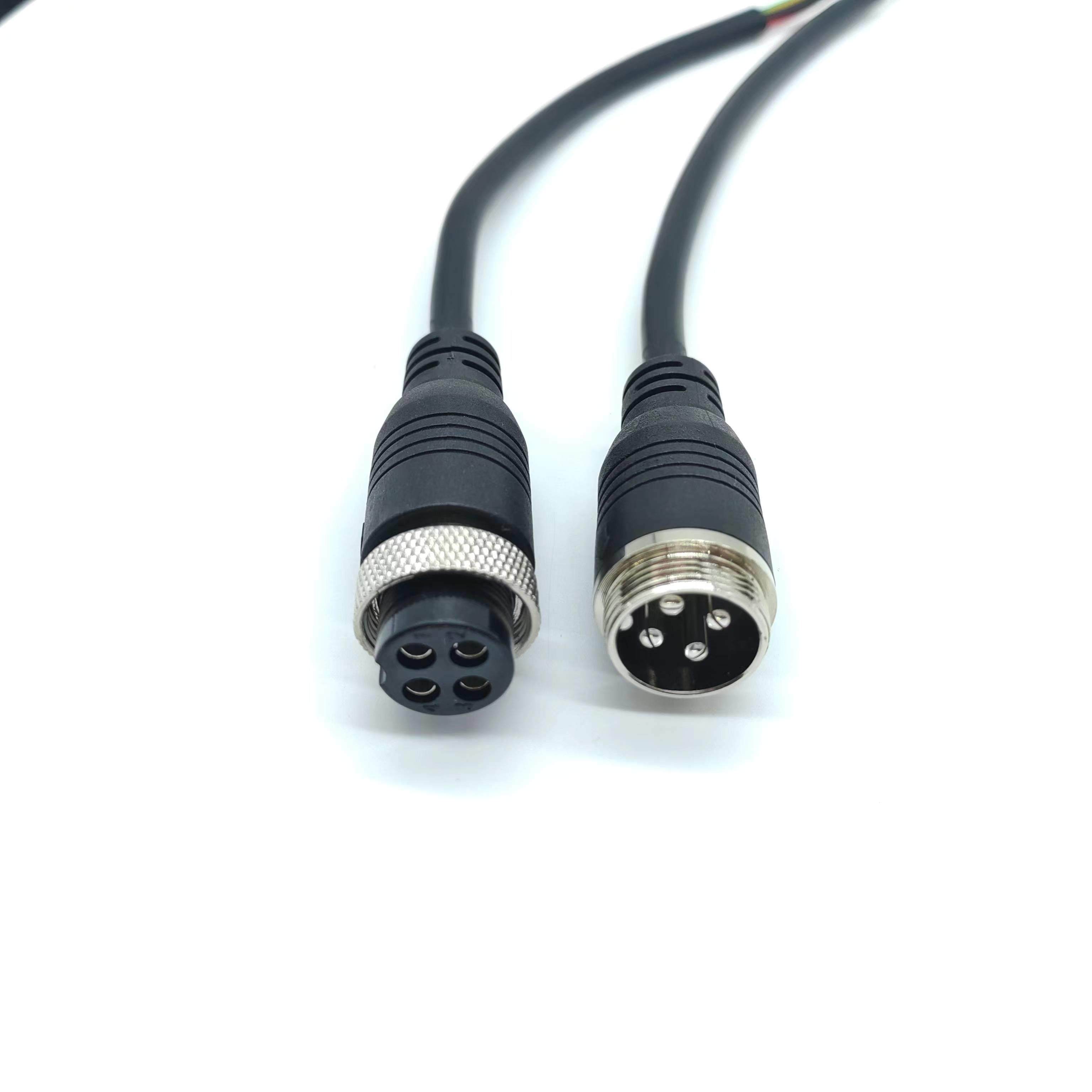 GX20航空工业插头连接线2芯4芯5芯6芯7芯8芯9芯10芯12芯注塑一体