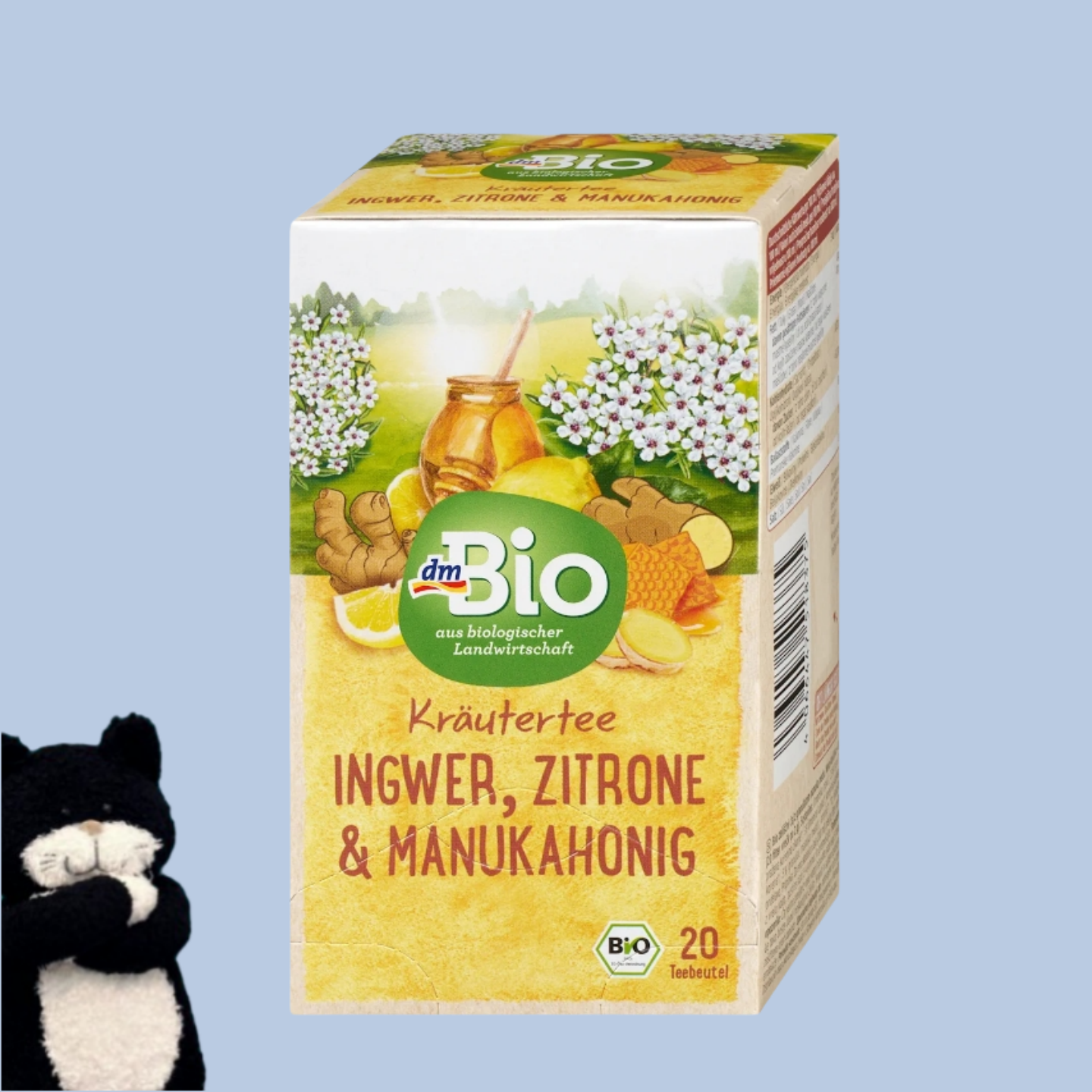 【5盒包邮】#德国直邮#dm bio有机生姜柠檬麦芦卡蜂蜜草本茶40g