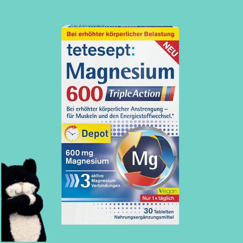 【满300包邮】#德国直邮#tetesept复合维生素镁片30粒58.9g