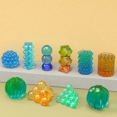 Multi-Style Geometric Bubble Ball Silicone Candle Mold Spher