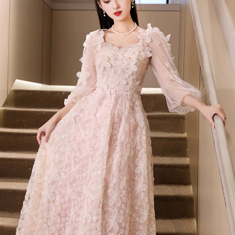 极速大码年会晚礼服裙女胖mm高端轻奢200斤气质显瘦法式名媛仙气