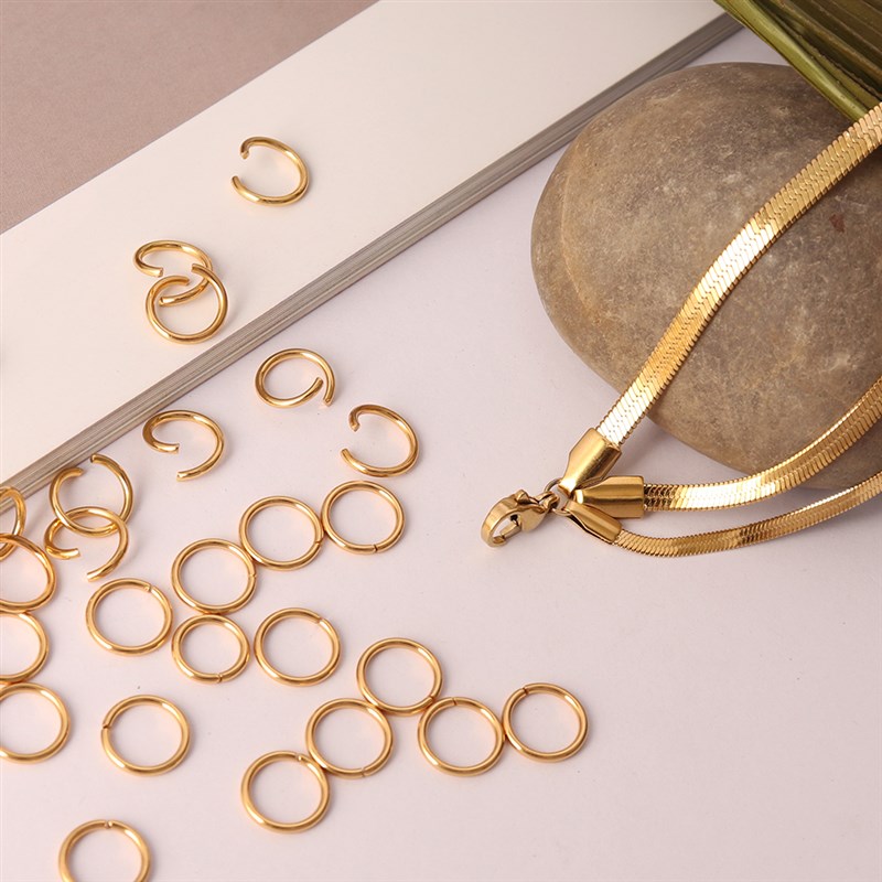 100-200pcs/lot Stainless Steel Open Jump Rings Split Rings C