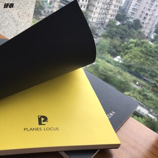 手撕planes locus横线本记事本日记本广博黑卡拍纸本拍子本上翻式