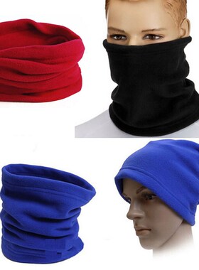 Fashion Warm Male Soft Fleece Scarves Men Winter Scarf Ring