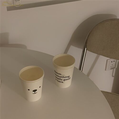 好货10/20/50/100 Pcs Soft Cute Paper Cup Hard And Thick Disp