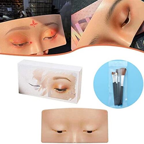 极速AfupGb Face Eye Makeup Practice Board with 5 Makeup Pens