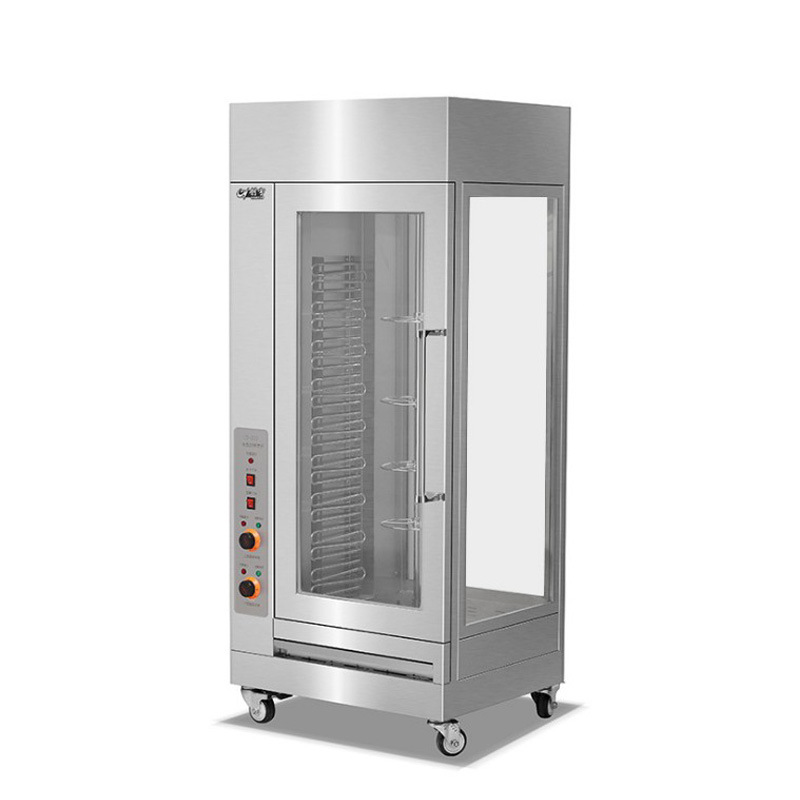 烤鸭炉全自动旋转商用电热瓦斯燃气烤鸡炉网红烤五花肉炉子大型