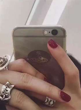 New letter ring tendy metal wide belt shape couple ring punk