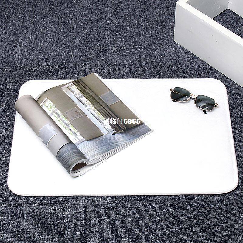 New Arrival White Water Absorption Ru Bathroom Mat Memory F