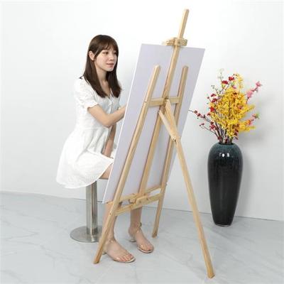 木质画架kt板支架木制水牌广告牌展示牌立式落地式木头海报展示架