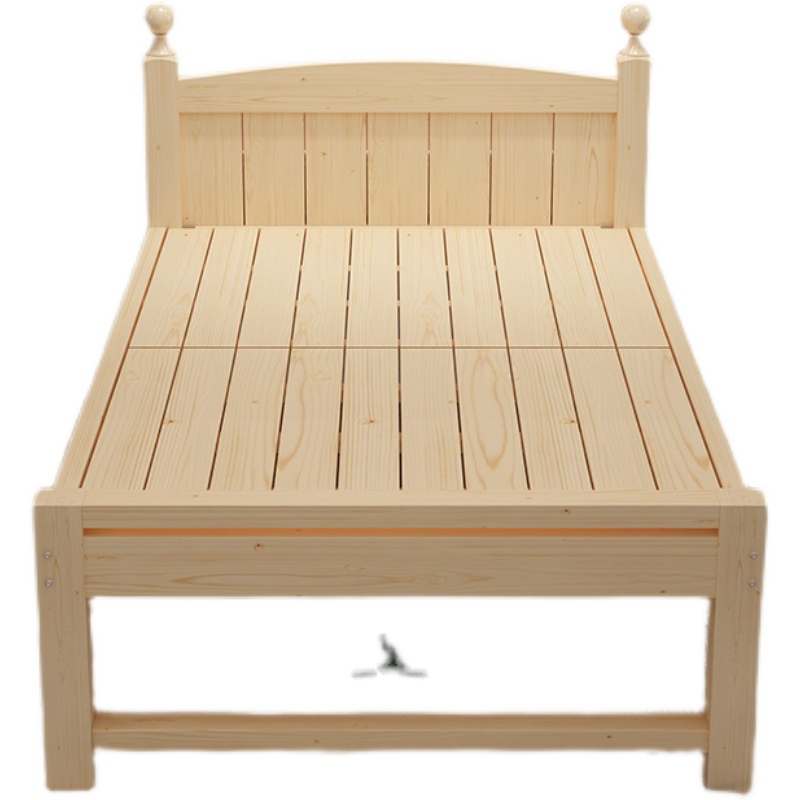 实木床松木1.5米双人经济型1.01.351.2m单人床90cm学生宿舍儿童床