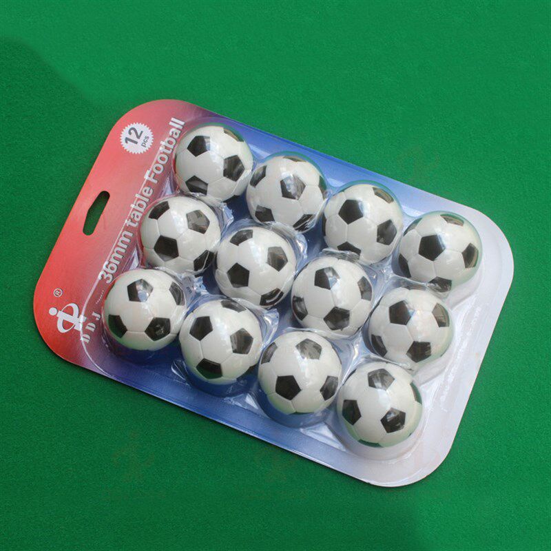 12 Pcs Foosball Table Football Plastic Soccer Ball Football
