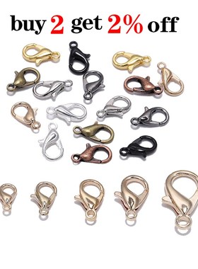 50pcs/lot  Jewelry Findings Alloy  Lobster Clasp Hooks For J
