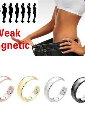Four magnet magnetic health ring rose gold jewelry open ring