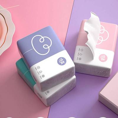 Facial Tissue Napkin Paper 4 Ply Scentless 60 Count 10Packs