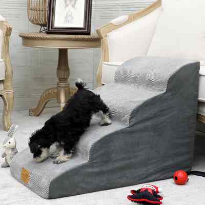 宠物狗楼梯猫狗登高沙发爬梯泰迪海绵床边辅助梯子台阶上飘窗垫子