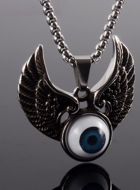 men Vintage Stainless Steel Chain Pendant Necklaces Jewelry