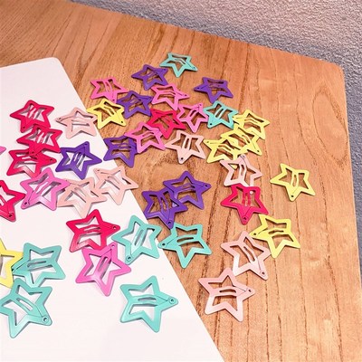 1020 PCS Cute Girls Star Hairpins Girls Snap Barrettes Can