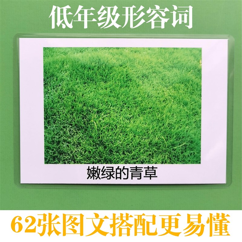 儿童 形容词训练宝宝看图说话语言发育迟缓 表达能力提升卡片教具