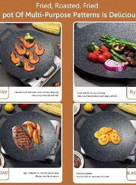 Baking Dishes Pans Non-stick BBQ Grill Pan Induction Cooker