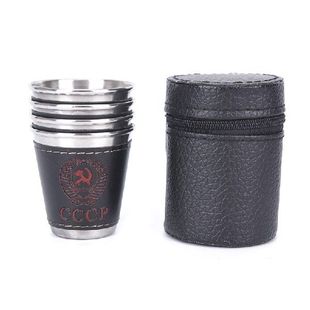 4pcs/lot 70ml Outdoor Camping Tableware Travel Cups Set