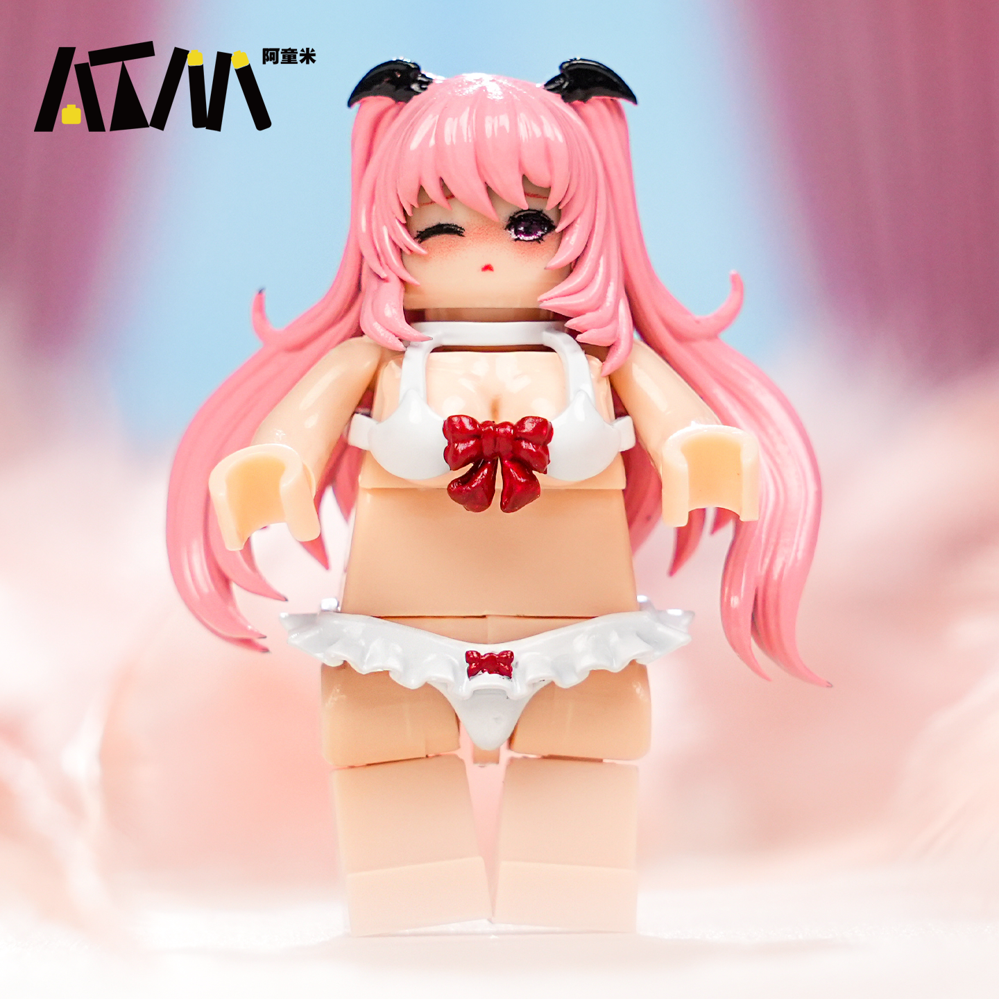 露露姆动漫二次元美女性感的乐高人仔积木人偶手办高还原模型玩具