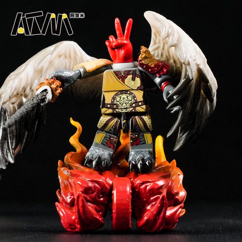 黑神话王灵宫积木人仔模型手办