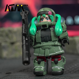 初音未来绿扎古高达乐高人仔手办模型超帅机甲三角洲行动积木玩具