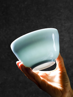 影青高温瓷碗家用2025新款景德镇瓷器碗碟餐具套装轻奢高级感覆古