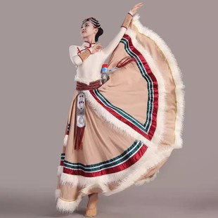 新款 少数民族表演考级藏服 藏族舞蹈演出服女学生艺考练习练功服装