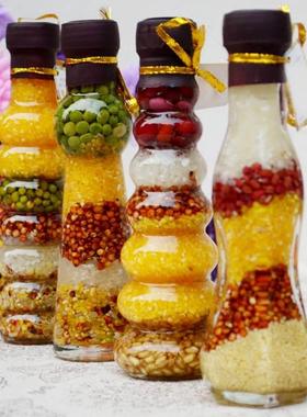 五谷丰登创意家居装饰品厨房小摆件酒柜摆设现代简约玻璃工艺礼品