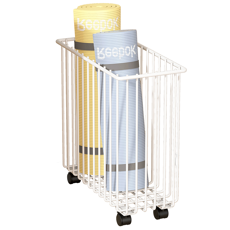 置物筐筐带轮瑜伽垫运动器材瑜伽垫收纳架家用工具器械体育用品多