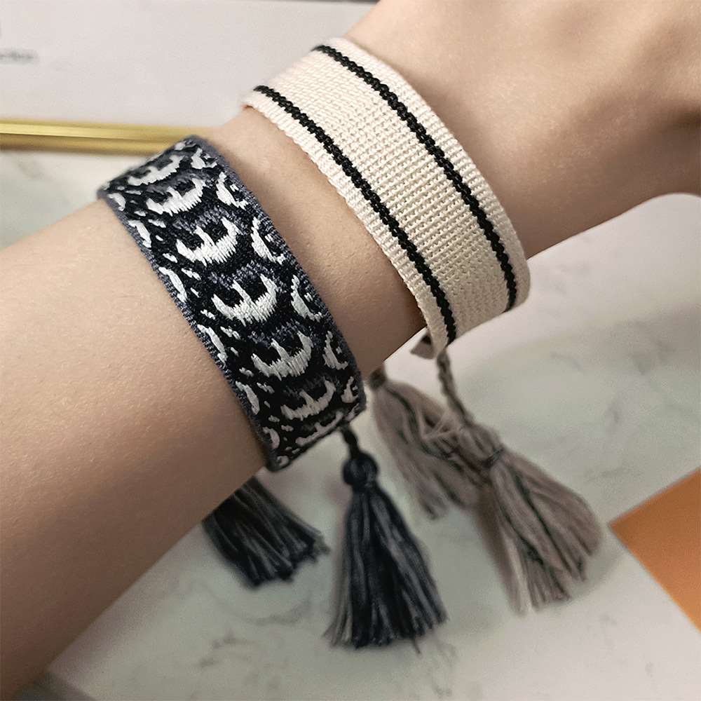Bz1640 fashion niche simple black and white color matching b