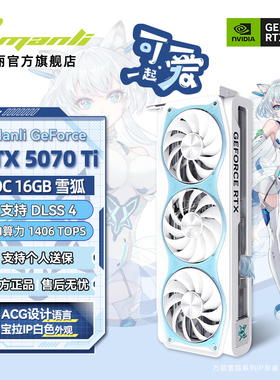 万丽GeForce RTX 5070 Ti OC 雪狐 16GB 台式电脑AI电竞独立显卡