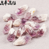 纯天然紫水晶骨干摆件权杖原石矿物标本乌拉圭紫晶牙单尖芽扩香石
