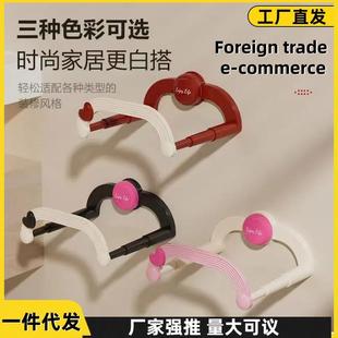 奶油可伸缩脸盆收纳架家用浴室免打孔浴盆挂钩省空间脸盆置物架