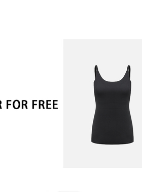 FORFORFREE-“小薄片”大胸显小平胸神器黑色美背修身吊带背心