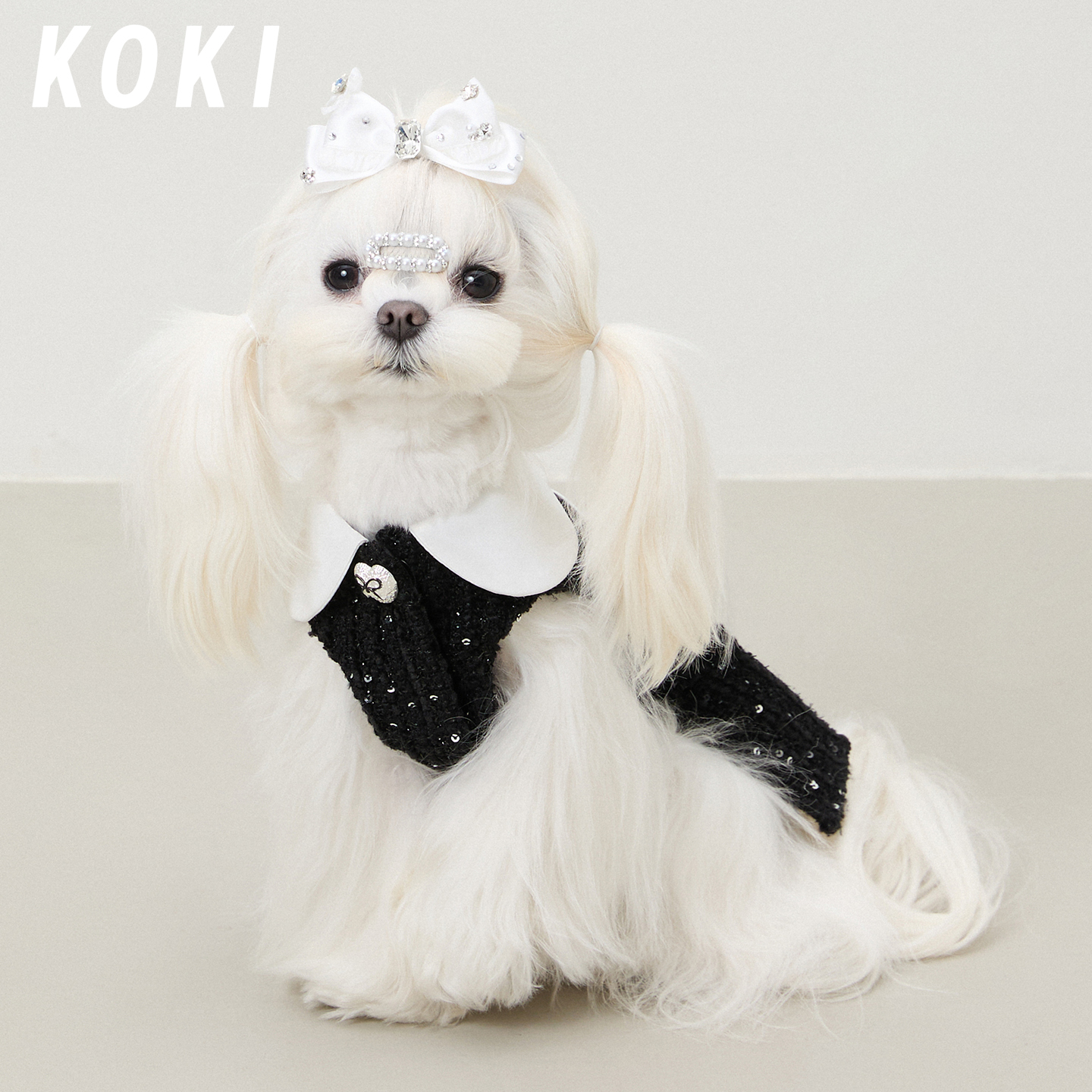 molu pet狗狗衣服春秋公主风小香风套装小型犬马尔济斯约克夏西施