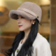 加绒鸭舌帽女冬天保暖2025新款 高级感时尚 洋气大头围棒球帽帽子女