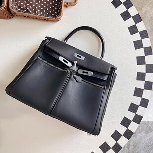 2025新款 百搭单肩斜挎 头层Swift牛皮宽肩带lakis凯莉包时尚