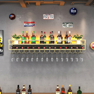 酒吧壁挂c红酒架餐客厅酒柜葡萄酒架吊杯架创意红酒杯架倒挂高脚